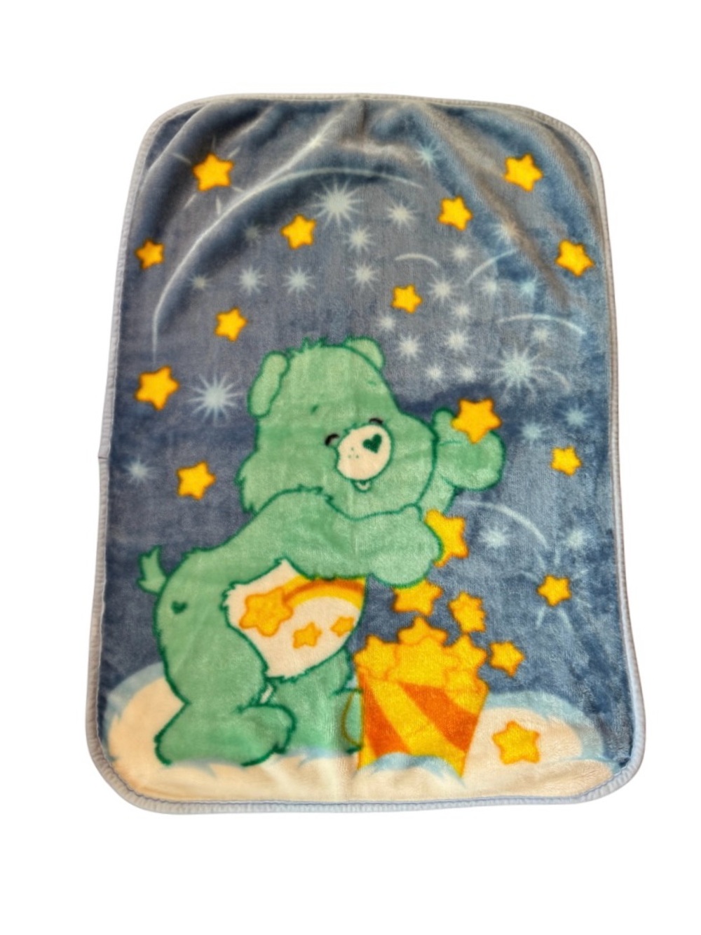 Care Bears Wishbear Shooting Stars Plush Baby Throw Blanket